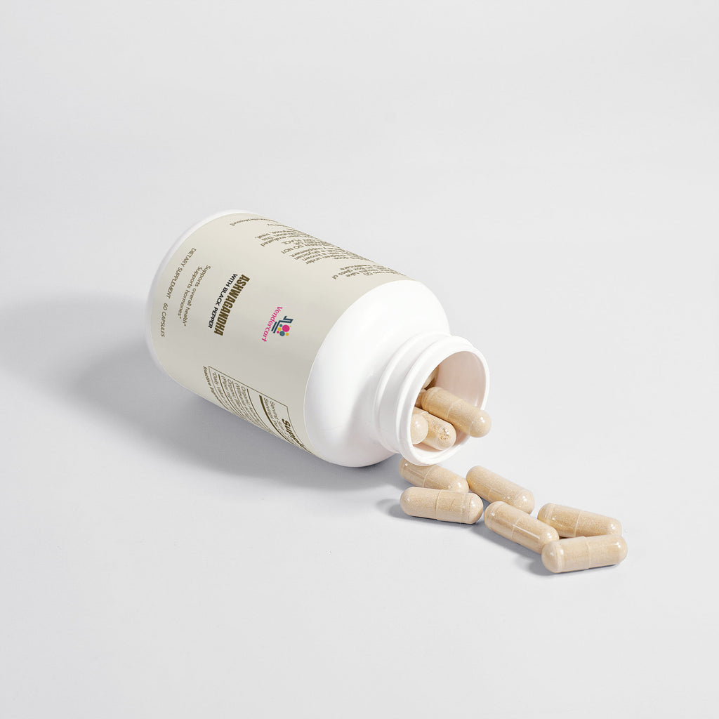 Organic Ashwagandha with Black Pepper – Natural Stress & Energy Support